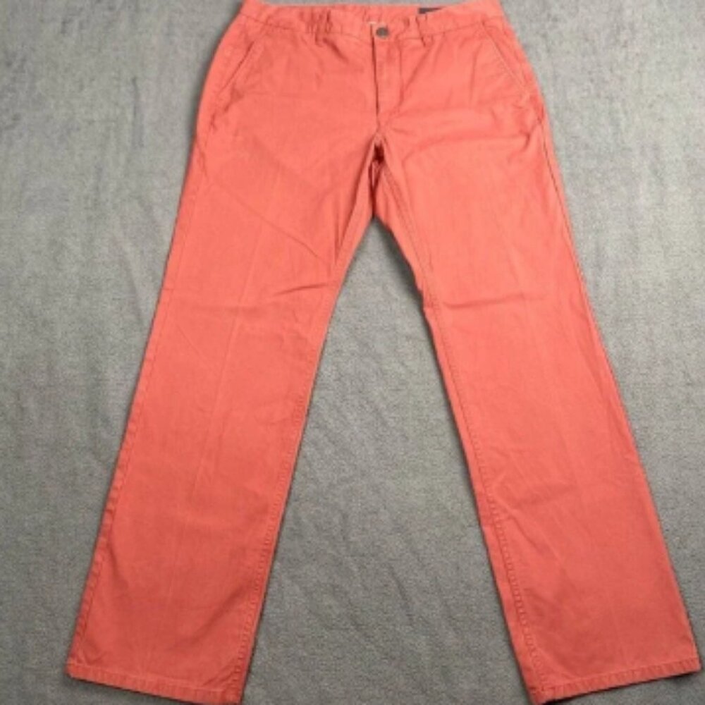 Bonobos‎ Men's Tailored Stretch Chinos Size 34 x 32 Pink Pockets